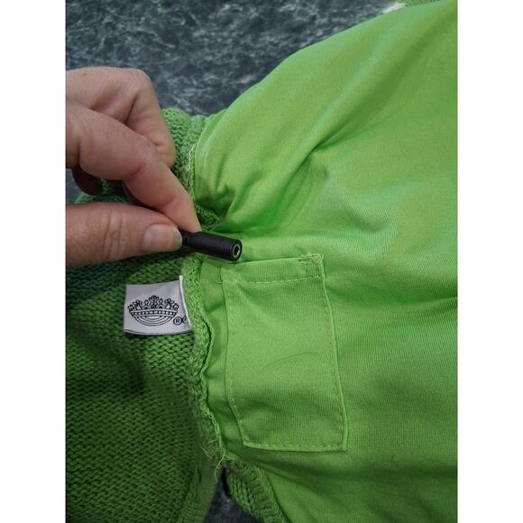 Quacker Factory Women’s 2x Christmas Sweater Green Santa Reindeer Embroidered - Picture 11 of 11